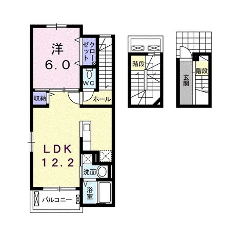 門真南駅 徒歩6分 3階の物件間取画像